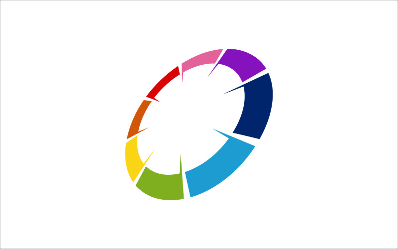 Rainbow Circle Vector Logo Logo Template