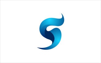 S Ribbon Vector Logo
