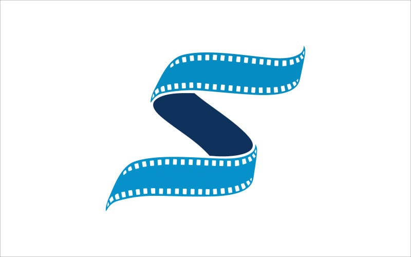 S Roll Film Vector Logo Logo Template