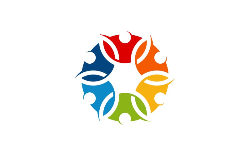 Team Work Vector Logo Logo Template