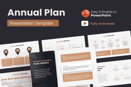 Template #166532 Plan Powerpoint Webdesign Template - Logo template Preview