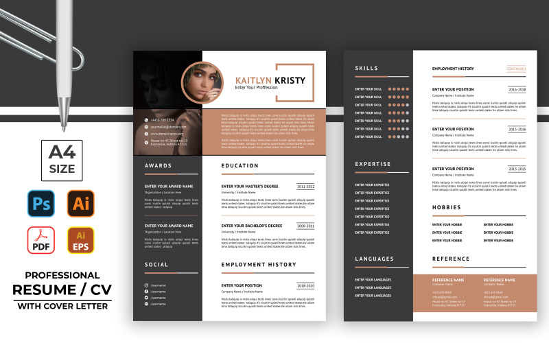 Clean and Creative Resume CV Template Resume Template