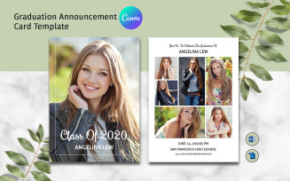 Graduation Announcement Template. Canva, Word & Psd