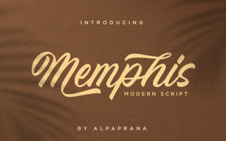 Memphis - Modern Cursive Font