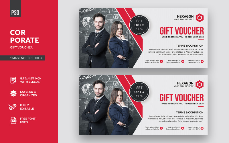 Minimalist Corporate Gift Voucher Social Media