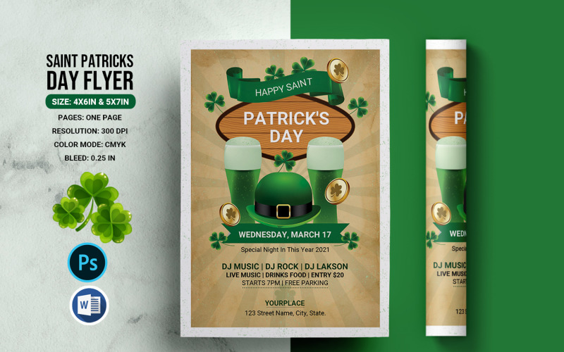 Saint Patricks Day Celebration Flyer Corporate Identity