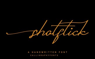 Shotflick - Handwriting Signature Cursive Font