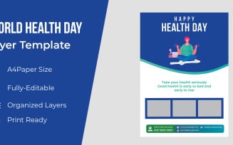 World Health Day Concept Flyer