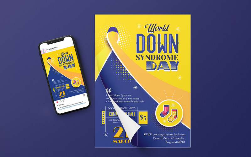 World Down Syndrome Day Flyer Corporate Identity