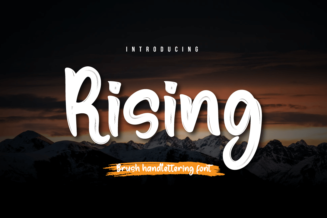 Rising Font