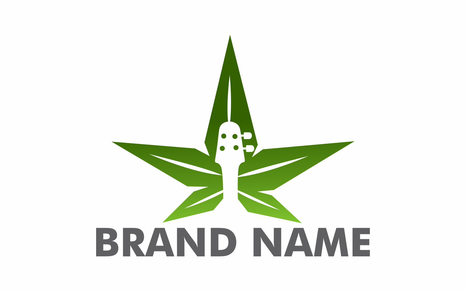 Template #167021 Music Cannabis Webdesign Template - Logo template Preview