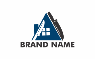 Home Knife Logo Template