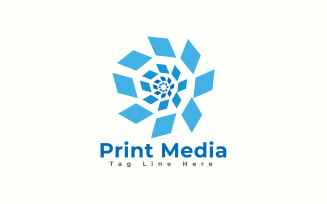 Print Media logo Template