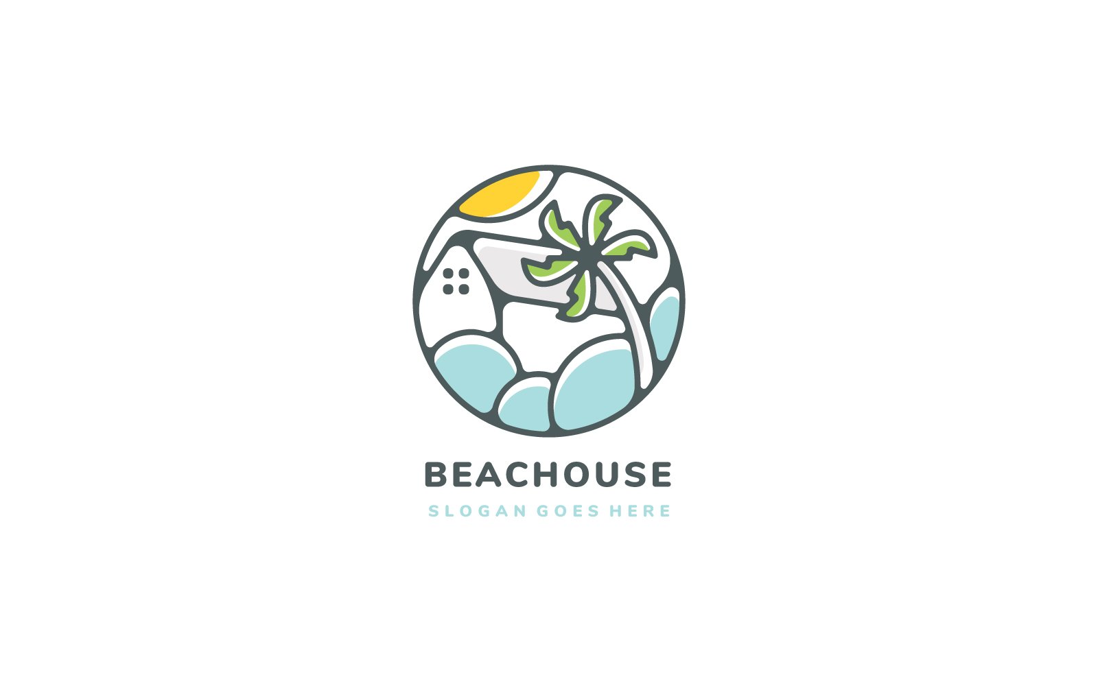 Template #167848 Housebluecleanestatefreshguest Househomehotelhousemortgagemotelnatureoceanpropertyreal Webdesign Template - Logo template Preview