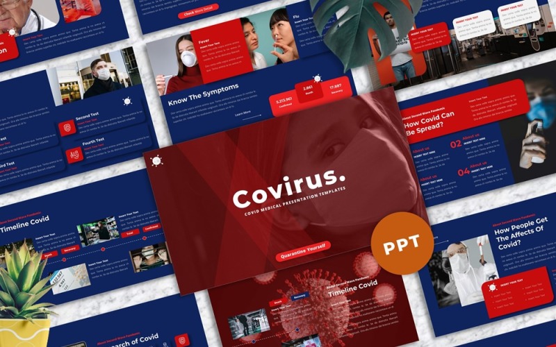 Covirus - Covid Medical Powerpoint PowerPoint Template