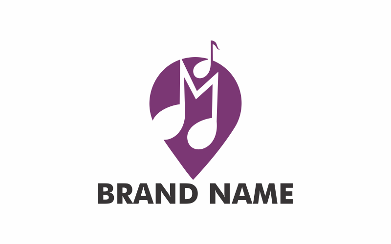 Music Point Logo Template