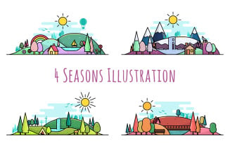 4 Seasons - Illustration