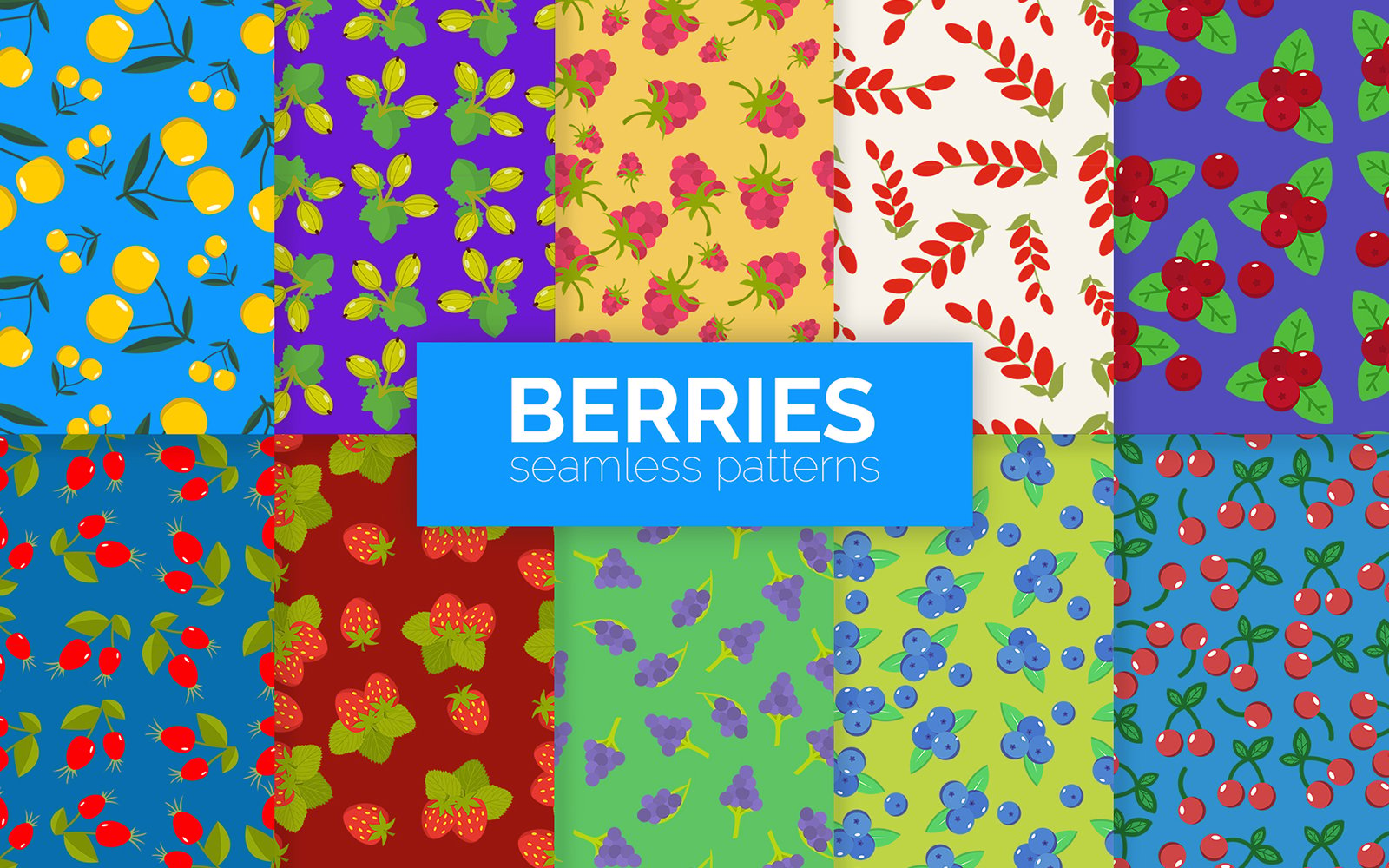 Kit Graphique #167929 Berries Pattern Divers Modles Web - Logo template Preview