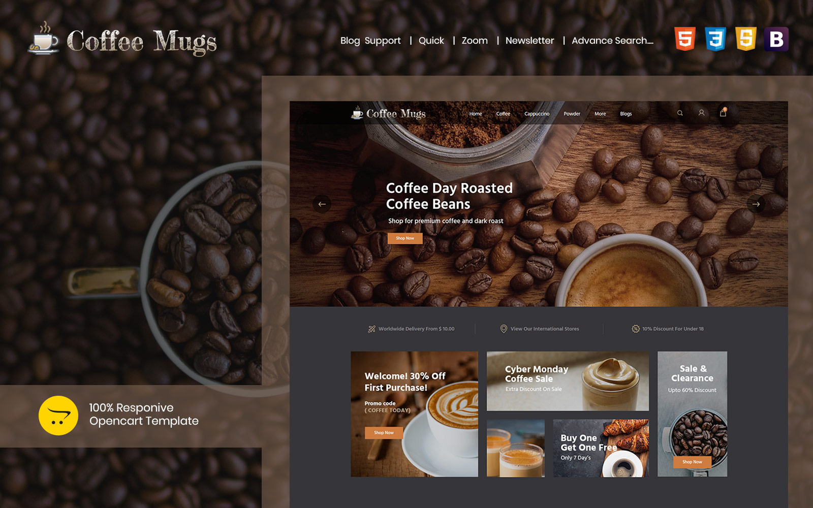Template #167933 Cafe Chocolate Webdesign Template - Logo template Preview