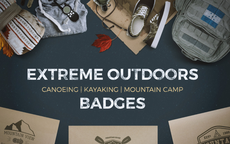 9 Camping Logos Bundle | SVG Badges Collection - Vector Images Graphics Templates Vector Graphic