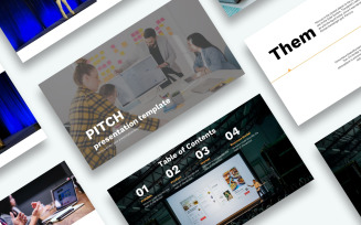 Free Pitch Presentation PowerPoint template