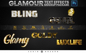 Glamour | Text-Effects/Mockups | PSD Template