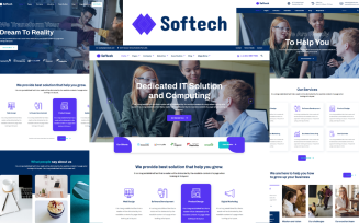 Softech - IT Solutions and Services HTML5 Website Template