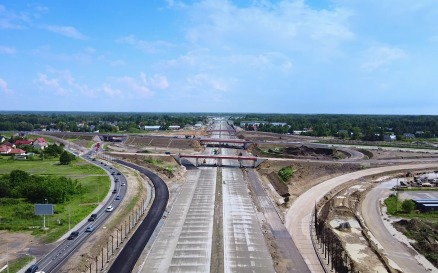 Building highway - video footage Stock Video