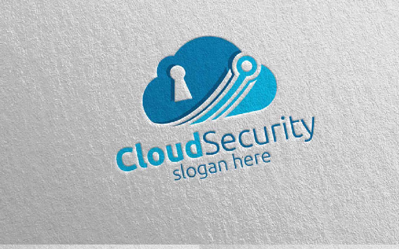 Data Digital Cloud Security Logo template Logo Template