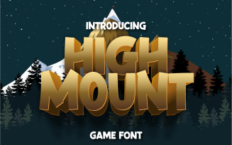 High Mount | Playful font