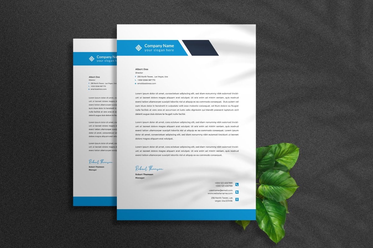 Template #170353 Stationery Letterhead Webdesign Template - Logo template Preview