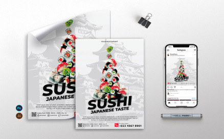 Sushi vol.1 - Flyer, Poster RB Corporate Identity Template