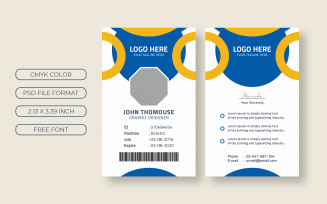 Creative ID Card Design - Corporate Identity Template