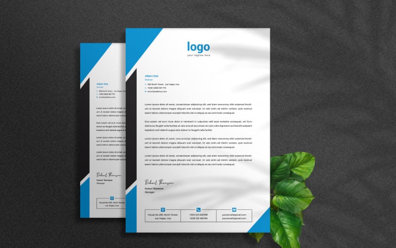 Letterhead Template for Your Business Corporate Identity