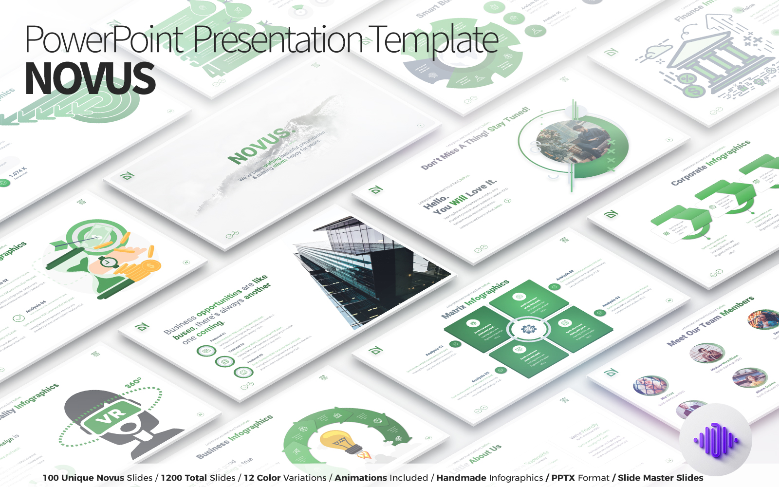 "NOVUS - PowerPoint Presentation Template" PowerPoint Template №170349