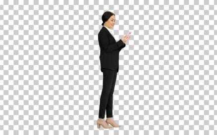 Smiling Businesswoman Checking Photos - Stock Video