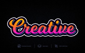 Creartive Text Effect And Layer Style - Illustration