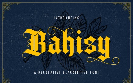 Bahisy - Blackletter Font
