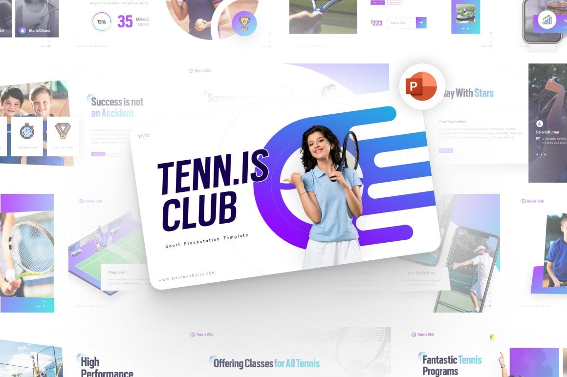 Template #170703 Tennis Outdoor Webdesign Template - Logo template Preview