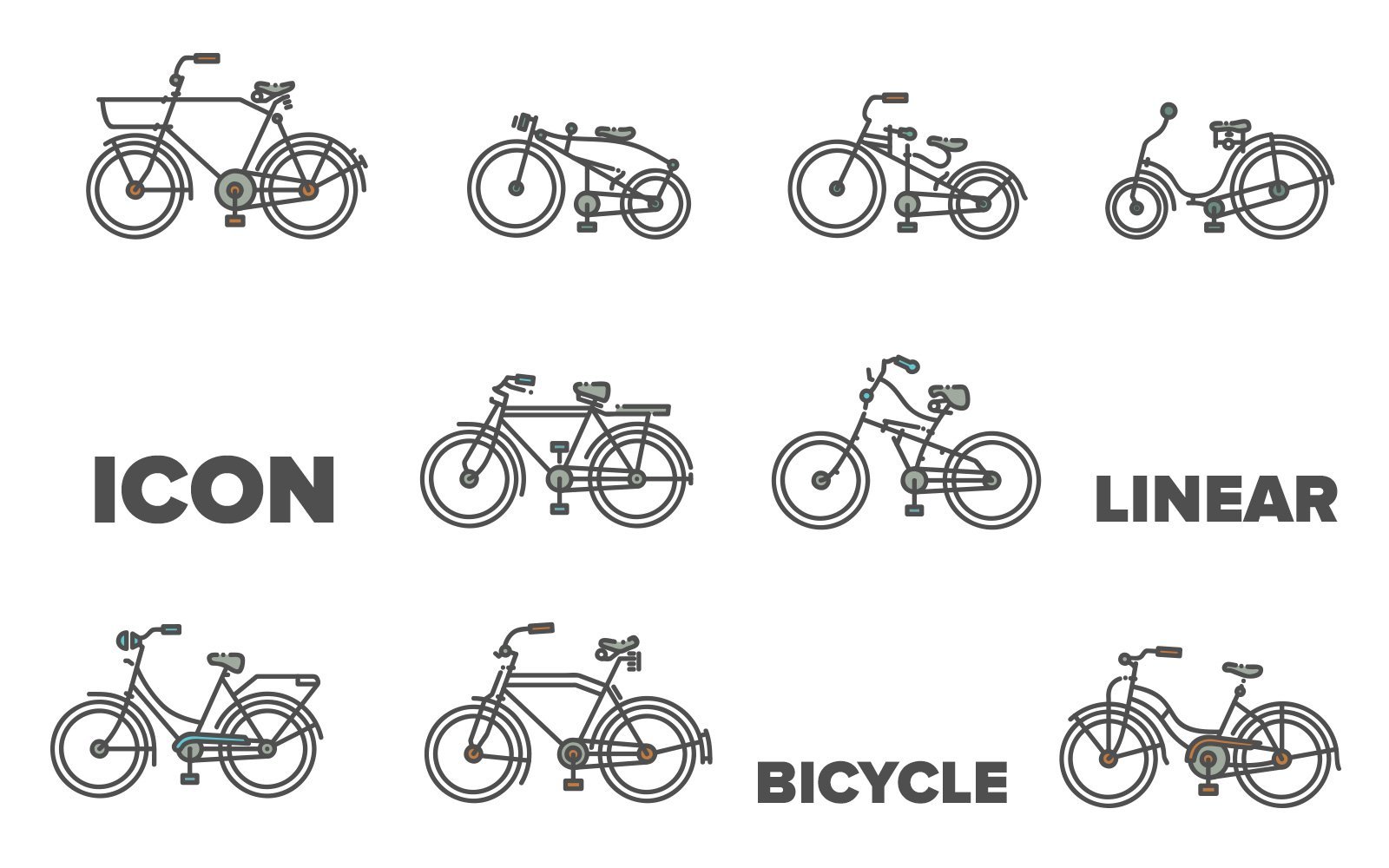 Kit Graphique #170727 Icon Bicycle Divers Modles Web - Logo template Preview