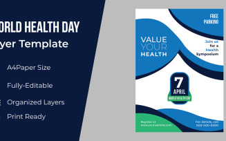 7 April World Health Day Flyer Corporate Identity