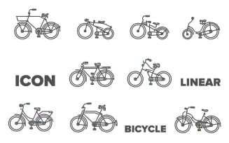 Bicycle Outline - Vector Image