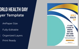Celebrate World Health Day Flyer Corporate Identity