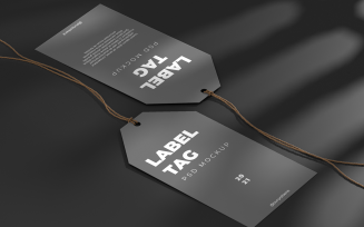 Products Label Tag Mockup
