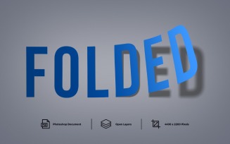 Folded Text Effect Layer Style - Illustration