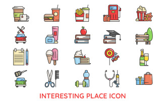 Interesting Place Iconset Template