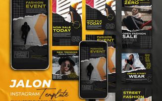 JALON - Instagram Post and Story Social Media Template