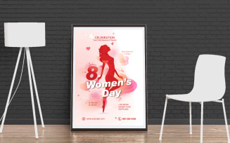 Women's Day Party Flyer Corporate identity template