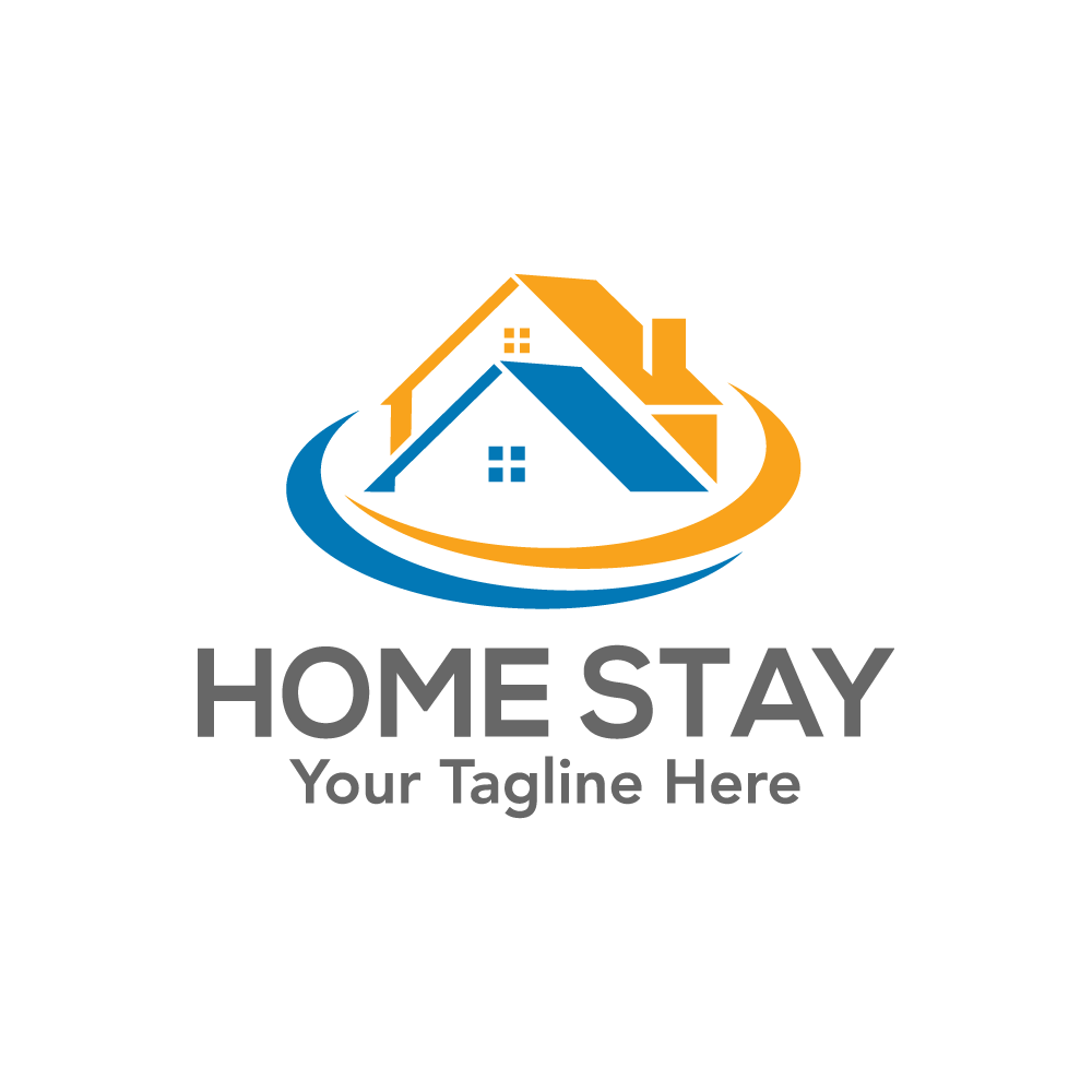 Flat Style Modern Home Logo Template