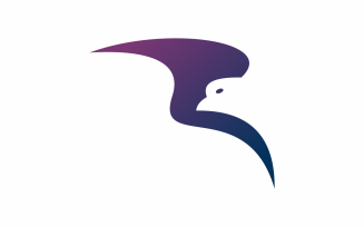 Letter b eagle Logo template